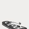 Schwarz / Weiß Herren Ralph Lauren Bolt Logo Flip Flops Schwarz / Weiß Herren Ralph Lauren Bolt Logo Flip Flops