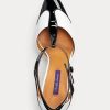 Schwarz / Weiß Ralph Lauren Haskell Color-Blocked Kalbsleder Heels für Damen Schwarz / Weiß Ralph Lauren Haskell Color-Blocked Kalbsleder Heels für Damen