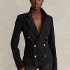 Schwarze Blazer aus Stretchwolle von Ralph Lauren für Damen Schwarze Blazer aus Stretchwolle von Ralph Lauren für Damen