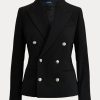 Schwarze Blazer aus Stretchwolle von Ralph Lauren für Damen Schwarze Blazer aus Stretchwolle von Ralph Lauren für Damen