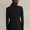 Schwarze Blazer aus Stretchwolle von Ralph Lauren für Damen Schwarze Blazer aus Stretchwolle von Ralph Lauren für Damen
