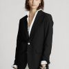 Schwarze Blazer aus Wollmischung für Damen von Ralph Lauren Schwarze Blazer aus Wollmischung für Damen von Ralph Lauren