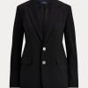 Schwarze Blazer aus Wollmischung für Damen von Ralph Lauren Schwarze Blazer aus Wollmischung für Damen von Ralph Lauren