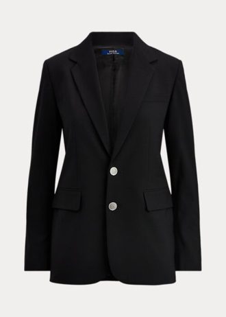 Schwarze Blazer aus Wollmischung für Damen von Ralph Lauren Schwarze Blazer aus Wollmischung für Damen von Ralph Lauren