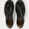 Schwarze Chelsea-Stiefel aus handpoliertem Leder von Ralph Lauren für Herren