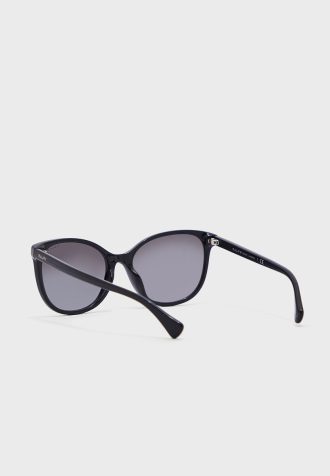 Schwarze Damen Ralph Lauren 0Ra5282U Wayfarer-Sonnenbrille