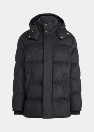 Schwarze Daunenjacken „Cameron“ aus Wollmischung für Herren von Ralph Lauren