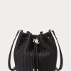 Schwarze, gewebte Andie-Handtasche für Damen von Ralph Lauren