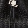 Schwarze, gewebte Andie-Handtasche für Damen von Ralph Lauren