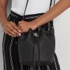 Schwarze, gewebte Andie-Handtasche für Damen von Ralph Lauren
