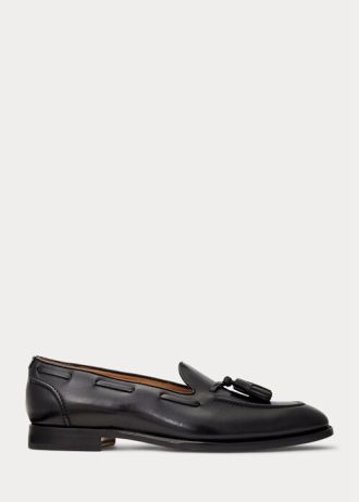 Schwarze Herren-Loafer „Luther“ aus Kalbsleder mit Quaste von Ralph Lauren
