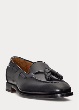 Schwarze Herren-Loafer „Luther“ aus Kalbsleder mit Quaste von Ralph Lauren