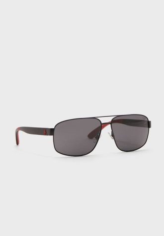 Schwarze Herren-Pilotensonnenbrille Ralph Lauren 0Ph3112