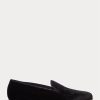 Schwarze Herrenschuhe aus besticktem Samt von Ralph Lauren – Alonzo