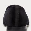 Schwarze Herrenschuhe aus besticktem Samt von Ralph Lauren – Alonzo