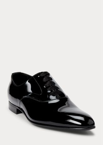 Schwarze Herrenschuhe aus Lackleder von Ralph Lauren Paget Schwarze Herrenschuhe aus Lackleder von Ralph Lauren Paget