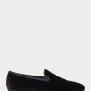 Schwarze Herrenschuhe aus Samt von Ralph Lauren Paxton