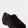 Schwarze Herrenschuhe aus Samt von Ralph Lauren Paxton