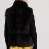 Schwarze Lammfellweste von Ralph Lauren für Damen Schwarze Lammfellweste von Ralph Lauren für Damen