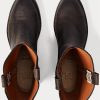 Schwarze Lederstiefel von Ralph Lauren für Herren Schwarze Lederstiefel von Ralph Lauren für Herren
