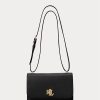 Schwarze mittelgroße Schultertaschen aus Leder von Ralph Lauren für Damen Schwarze mittelgroße Schultertaschen aus Leder von Ralph Lauren für Damen