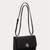 Schwarze mittelgroße Schultertaschen aus Leder von Ralph Lauren für Damen Schwarze mittelgroße Schultertaschen aus Leder von Ralph Lauren für Damen