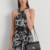Schwarze mittelgroße Schultertaschen aus Leder von Ralph Lauren für Damen Schwarze mittelgroße Schultertaschen aus Leder von Ralph Lauren für Damen