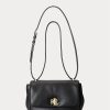 Schwarze mittelgroße Schultertaschen aus Nappaleder für Damen von Ralph Lauren Schwarze mittelgroße Schultertaschen aus Nappaleder für Damen von Ralph Lauren