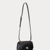Schwarze mittelgroße Schultertaschen aus Nappaleder für Damen von Ralph Lauren Schwarze mittelgroße Schultertaschen aus Nappaleder für Damen von Ralph Lauren