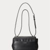 Schwarze mittelgroße Schultertaschen aus Nappaleder für Damen von Ralph Lauren Schwarze mittelgroße Schultertaschen aus Nappaleder für Damen von Ralph Lauren