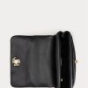 Schwarze mittelgroße Schultertaschen aus Nappaleder für Damen von Ralph Lauren Schwarze mittelgroße Schultertaschen aus Nappaleder für Damen von Ralph Lauren