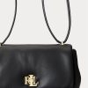 Schwarze mittelgroße Schultertaschen aus Nappaleder für Damen von Ralph Lauren Schwarze mittelgroße Schultertaschen aus Nappaleder für Damen von Ralph Lauren