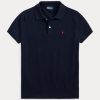 Schwarze Poloshirts aus Kaschmir im Slim Fit von Ralph Lauren für Damen Schwarze Poloshirts aus Kaschmir im Slim Fit von Ralph Lauren für Damen