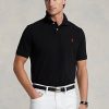 Schwarze Poloshirts aus Netzstoff von Ralph Lauren für Herren Schwarze Poloshirts aus Netzstoff von Ralph Lauren für Herren
