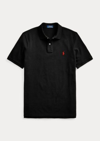 Schwarze Poloshirts aus Netzstoff von Ralph Lauren für Herren Schwarze Poloshirts aus Netzstoff von Ralph Lauren für Herren
