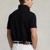 Schwarze Poloshirts aus Netzstoff von Ralph Lauren für Herren Schwarze Poloshirts aus Netzstoff von Ralph Lauren für Herren