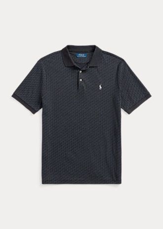Schwarze Poloshirts aus weicher Baumwolle mit klassischer Passform von Ralph Lauren für Herren Schwarze Poloshirts aus weicher Baumwolle mit klassischer Passform von Ralph Lauren für Herren