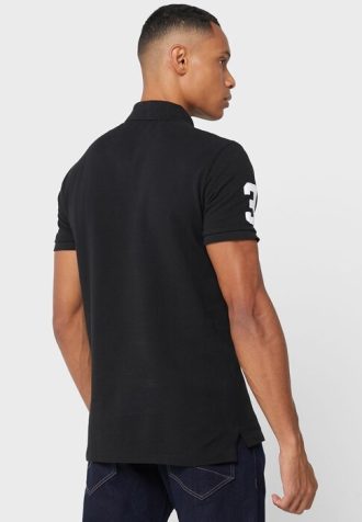 Schwarze Poloshirts mit Ralph Lauren-Logo für Herren