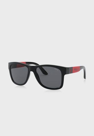 Schwarze quadratische Sonnenbrille Ralph Lauren 0PH4162 für Herren