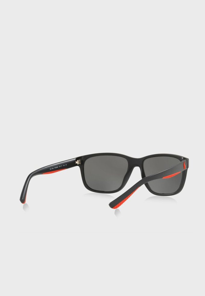 Schwarze quadratische Sonnenbrille Ralph Lauren 57326G für Herren Schwarze quadratische Sonnenbrille Ralph Lauren 57326G für Herren