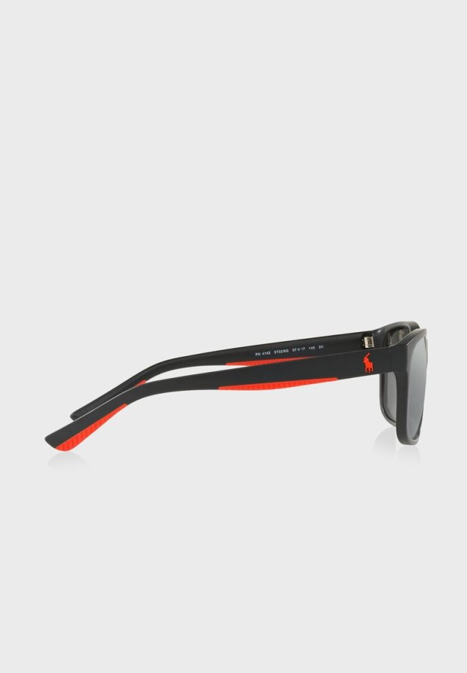 Schwarze quadratische Sonnenbrille Ralph Lauren 57326G für Herren Schwarze quadratische Sonnenbrille Ralph Lauren 57326G für Herren