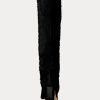 Schwarze Ralph Lauren Aubri Wildlederstiefel für Damen Schwarze Ralph Lauren Aubri Wildlederstiefel für Damen