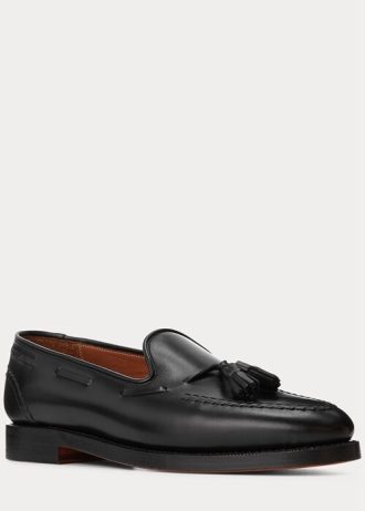 Schwarze Ralph Lauren Booth-Loafer aus Kalbsleder für Herren