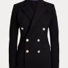 Schwarze Ralph Lauren Camden-Jacken aus Wollmischung für Damen Schwarze Ralph Lauren Camden-Jacken aus Wollmischung für Damen