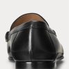 Schwarze Ralph Lauren Chalmers Pennyloafer aus brüniertem Kalbsleder für Herren Schwarze Ralph Lauren Chalmers Pennyloafer aus brüniertem Kalbsleder für Herren