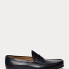 Schwarze Ralph Lauren Chalmers Pennyloafer aus Kalbsleder für Herren Schwarze Ralph Lauren Chalmers Pennyloafer aus Kalbsleder für Herren
