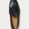 Schwarze Ralph Lauren Chalmers Pennyloafer aus Kalbsleder für Herren Schwarze Ralph Lauren Chalmers Pennyloafer aus Kalbsleder für Herren
