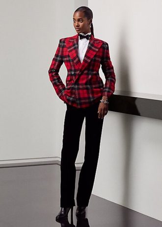 Schwarze Ralph Lauren Declynn Samthose für Damen Schwarze Ralph Lauren Declynn Samthose für Damen