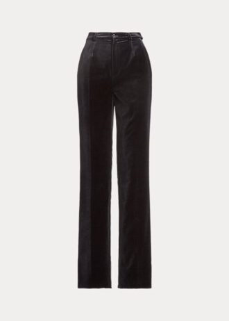 Schwarze Ralph Lauren Declynn Samthose für Damen Schwarze Ralph Lauren Declynn Samthose für Damen