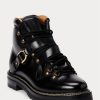 Schwarze Ralph Lauren Dimicia Welington Burnishedie Stiefel für Damen